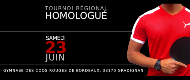 Tournoi de tennis de table des coqs rouges Tournoi régional homologué des Coqs Rouges