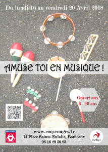 affiche stage musique - petit format
