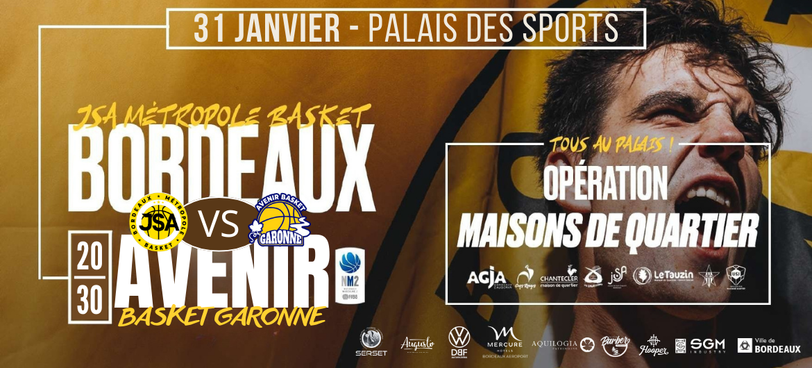 JSA Bordeaux vs Avenir Basket Garonne