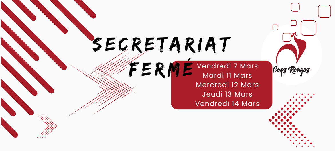 Secrétariat Fermé